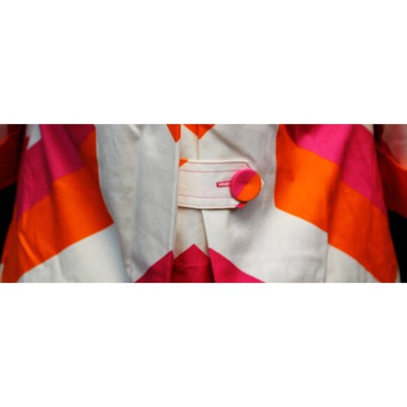 Diane von Furstenberg Retro Mod Go-Go 60s Style Shirt Dress Womens 0 Geometric - Picture 7 of 12